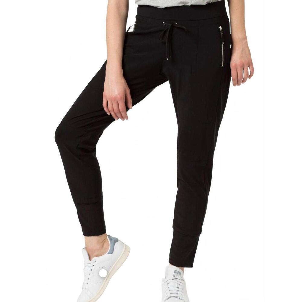 NEW RAFFAELLO ROSSI candy jogger pants in black